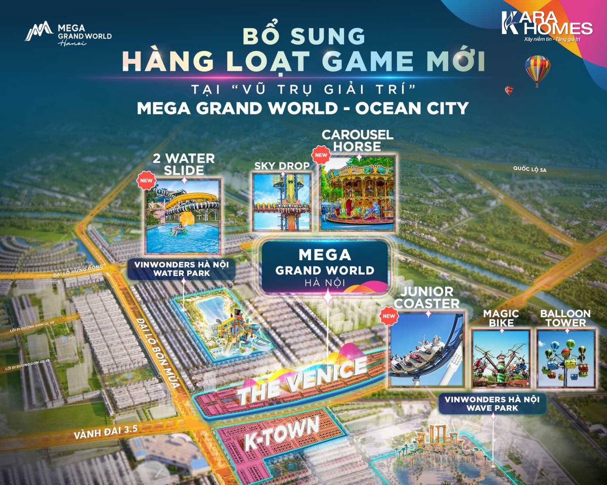 Vũ trụ giải trí tại Mega Grand World -  Ocean City