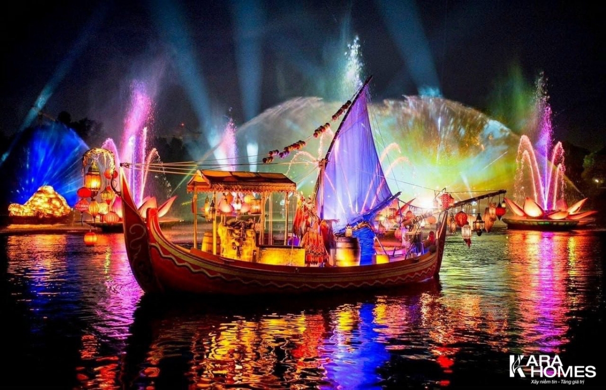 Show diễn trên sông tại Grand World Hà Nội