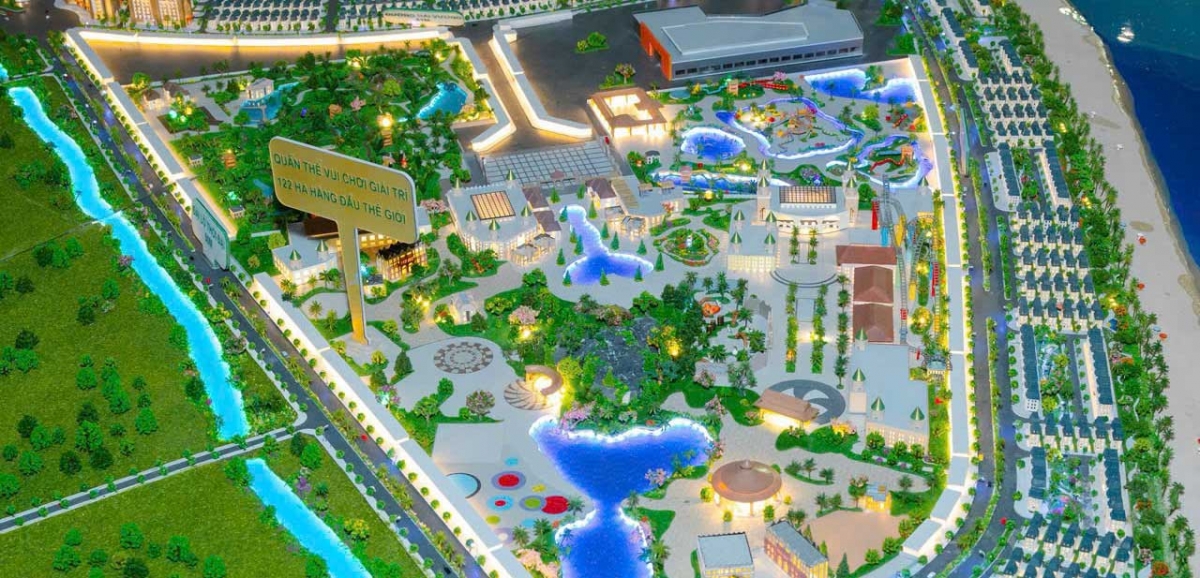 Sa bàn được đánh giá là “mô hình quy hoạch chân thực nhất” của Vinhomes Green Paradise