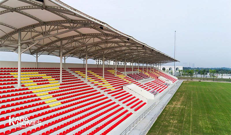 Sân vận động PVF Hưng Yên ứng dụng công nghệ mặt sân hybrid modular