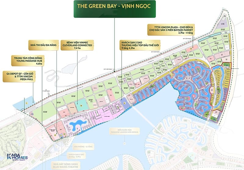 The Green Bay Vịnh Ngọc được kiến tạo như trung tâm an cư - thương mại - nghỉ dưỡng sôi động