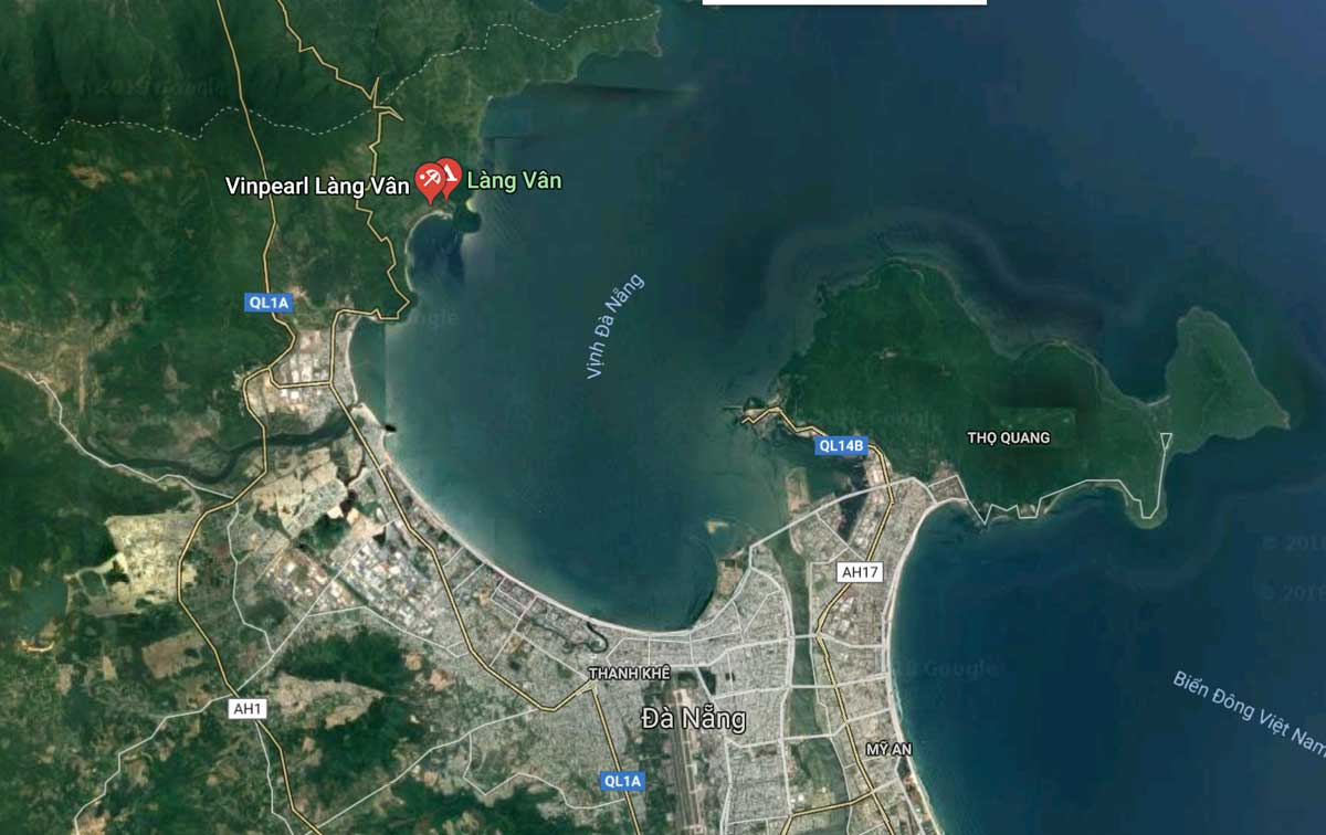 Vị trí Vinhomes Hải Vân Bay