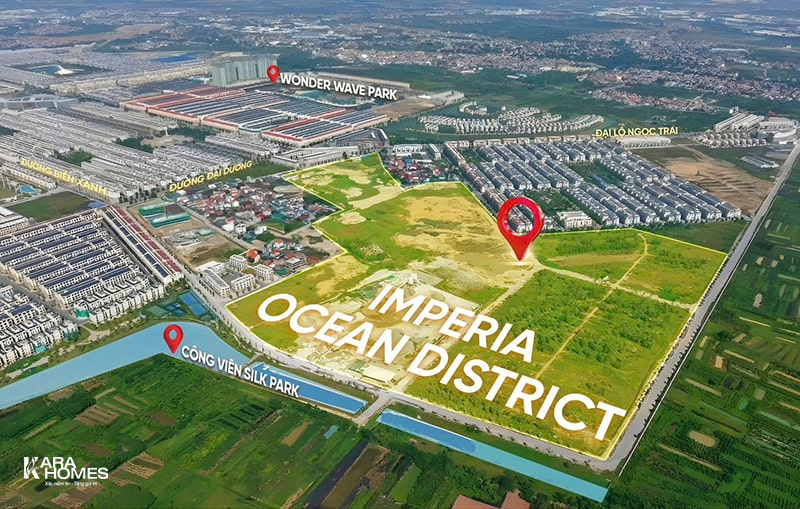 Vị trí đại dự án Imperia Ocean District của MIK Group