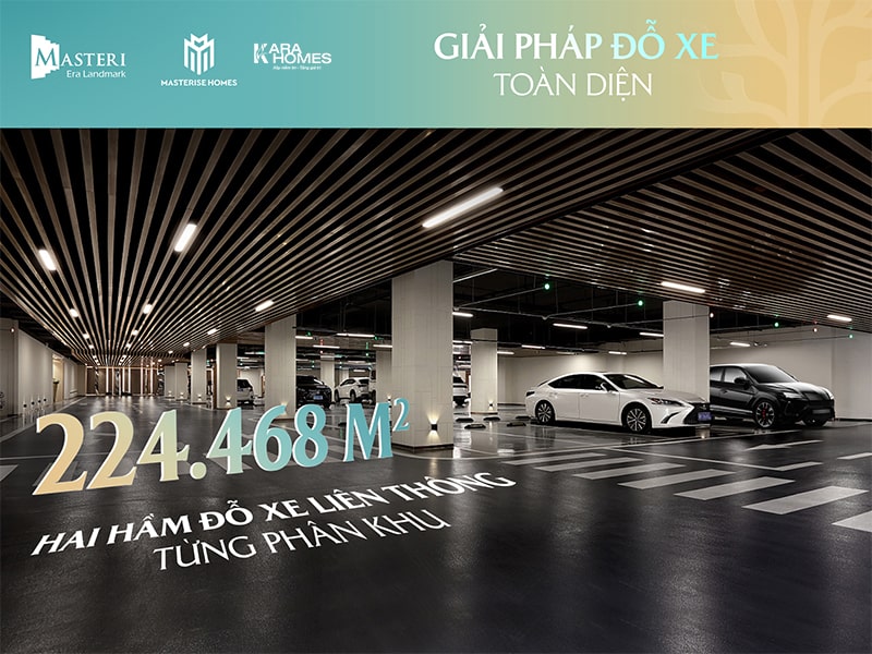 Tầng hầm để xe thông minh tại Masteri Era Landmark