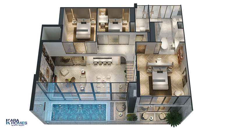 Penthouse Duplex siêu sang