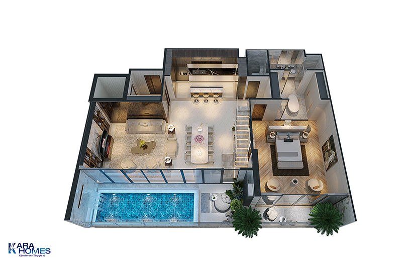 Duplex mini 1 phòng ngủ