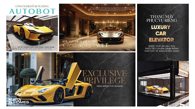 Đặc quyền dành cho siêu xe tại Noble Crystal Long Biên