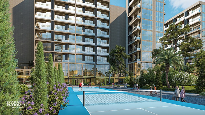 Sân Tennis ngoài trời - không gian luyện tập và giải trí cho cư dân