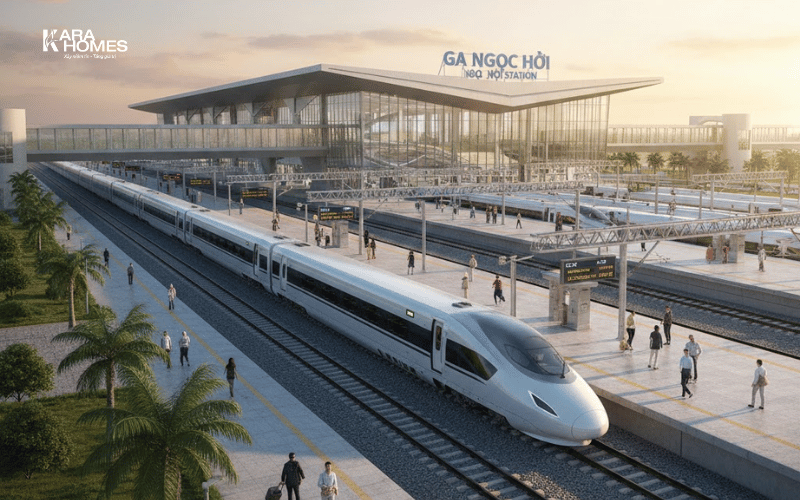 Phối cảnh ga Ngọc Hồi tương lai