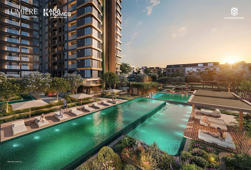 Tiện ích ngay tại tòa tháp căn hộ Lumiere Essence Peak