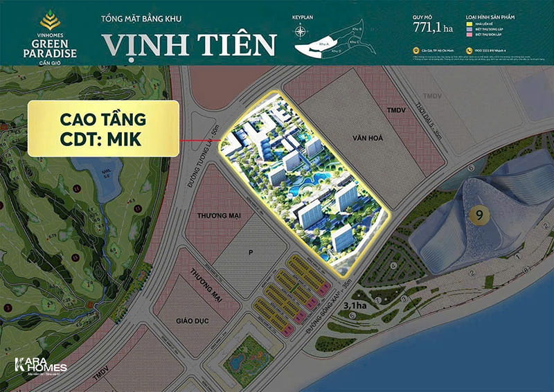 Tổ hợp các tháp căn hộ đầu tiên do MIK Group phát triển tại Vinhomes Cần Giờ