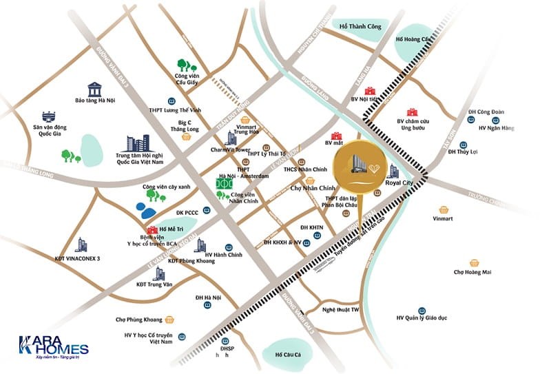 Vị trí kết nối tiện ích ngoại khu thuận tiện của dự án Vinhome Cao Xà Lá