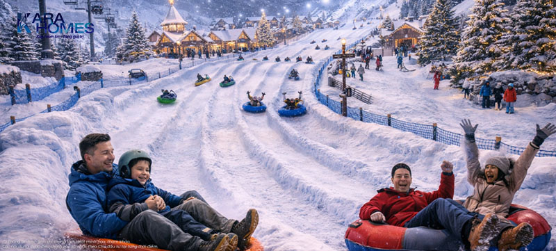 Trải nghiệm cảm giác “lao xuống tuyết trắng” như tại Ski Dubai 