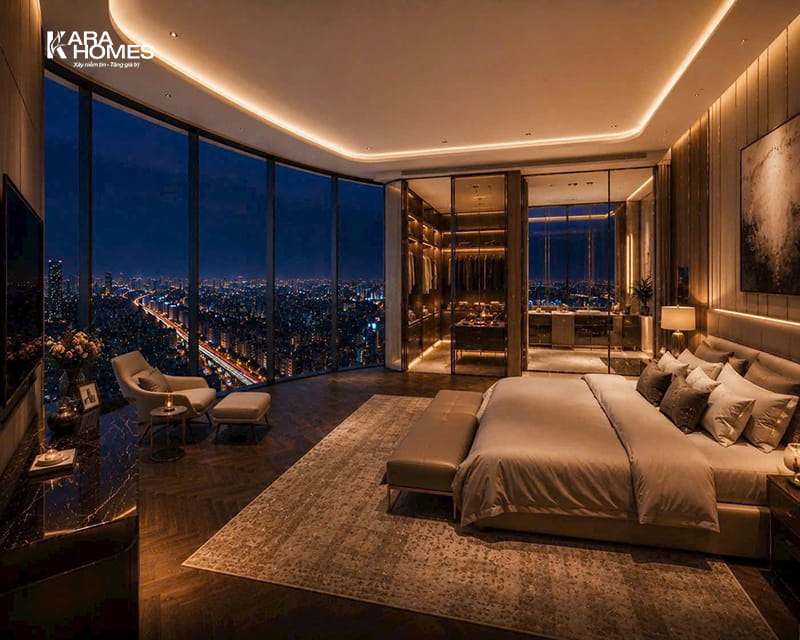 Góc nhìn panorama ôm trọn skyline phía Tây Hà Nội