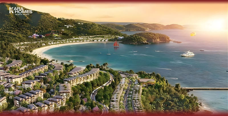 Khu biệt thự cao cấp view biển trong đại đô thị biển Vinhomes Làng Vân.