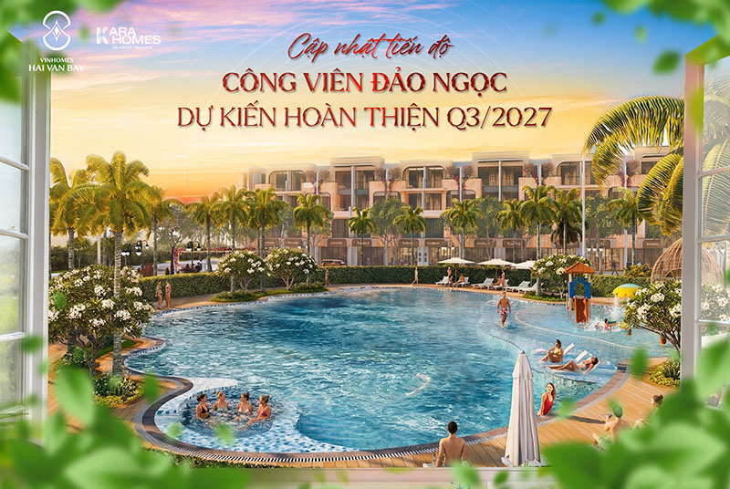 Công viên nội khu Đảo Ngọc – không gian xanh nghỉ dưỡng