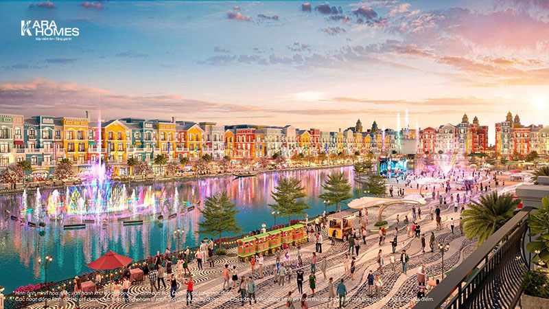 Các tuyến phố liền kề kinh doanh sầm uất của dự án