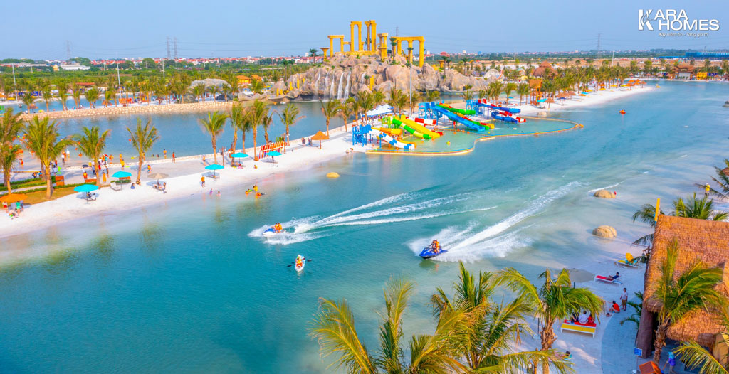 Tổ hợp công viên Royal Wave Park với biển hồ tạo sóng lớn nhất thế giới