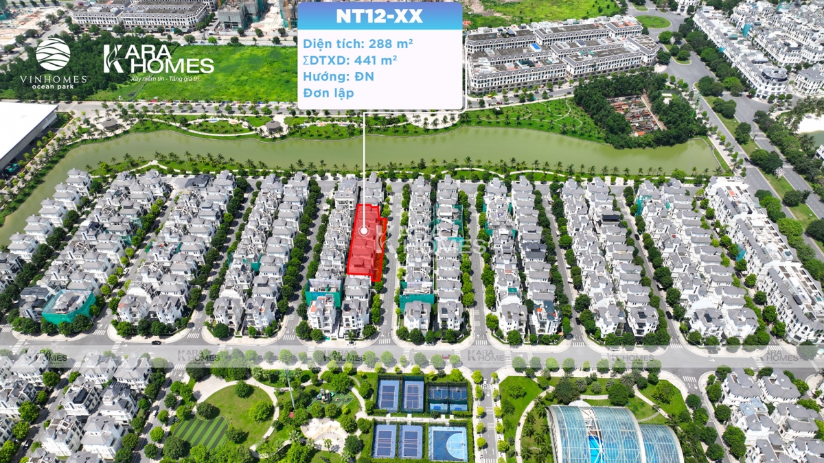 Biệt thự Ngọc Trai Vinhomes Ocean Park 1 - Dãy NT 12 kế cận công viên trung tâm