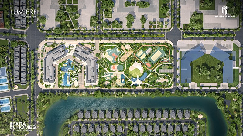 Mặt bằng tổng thể của dự án được quy hoạch gồm 4 tòa tháp cao tầng