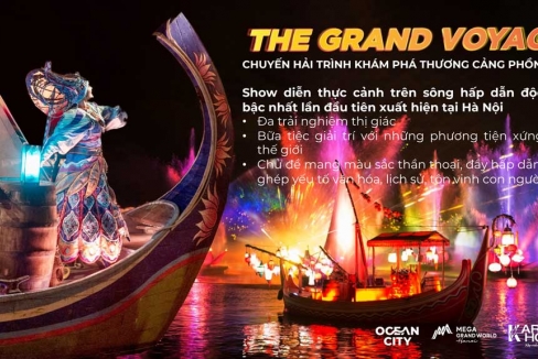 Lịch nhạc nước Grand World và 736 show diễn tại Mega Grand World Hà Nội