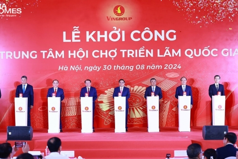 Chính thức khởi công dự án Trung tâm Hội chợ Triển lãm Quốc gia tại Vinhomes Cổ Loa Global Gate 