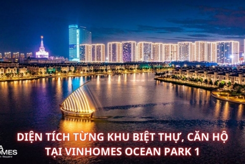 Từ tổng thể đến chi tiết: Diện tích từng khu biệt thự, căn hộ tại Vinhomes Ocean Park 1