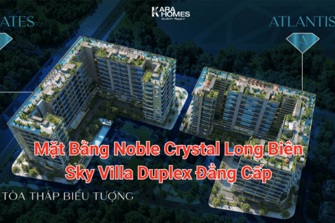  Mặt Bằng Noble Crystal Long Biên: Sky Villa Duplex Đẳng Cấp