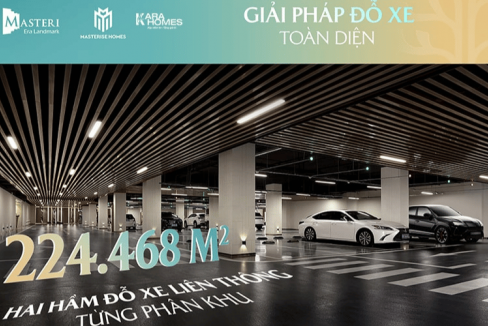 Giải pháp tầng hầm để xe thông minh, an toàn tại Masteri Era Landmark