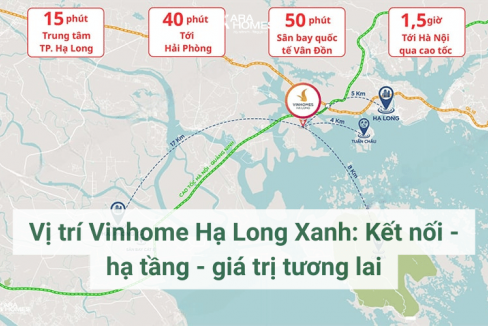 Vị trí Vinhome Hạ Long Xanh: Kết nối - hạ tầng - giá trị tương lai