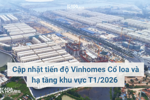 Cập nhật tiến độ Vinhomes Cổ loa và hạ tầng khu vực T1/2026 