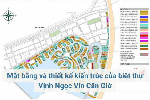 Mặt bằng và thiết kế kiến trúc của biệt thự Vịnh Ngọc Vin Cần Giờ