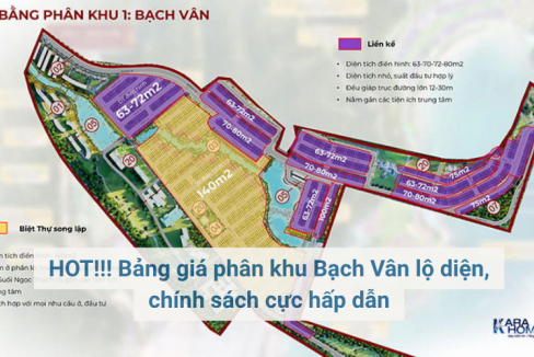 HOT!!! Bảng giá phân khu Bạch Vân lộ diện, chính sách cực hấp dẫn