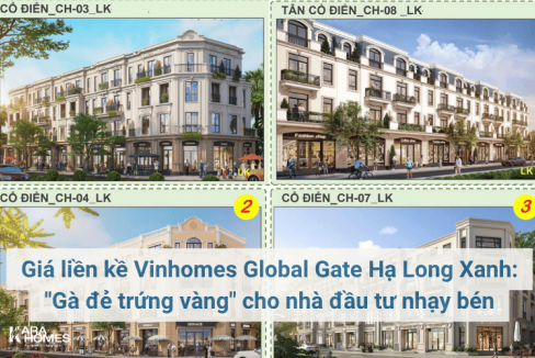 Giá liền kề Vinhomes Global Gate Hạ Long Xanh: 