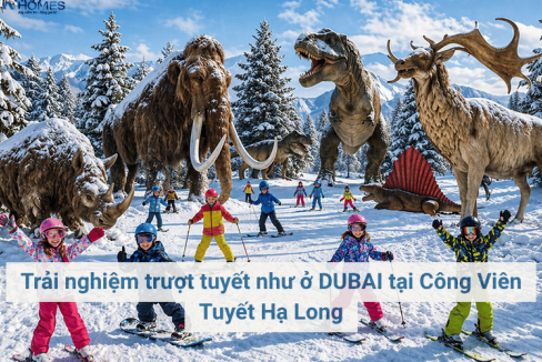 Trải nghiệm trượt tuyết như ở DUBAI tại Công Viên Tuyết Hạ Long