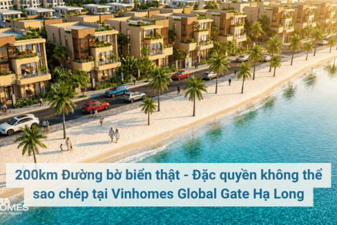200km Đường bờ biển thật - Đặc quyền không thể sao chép tại Vinhomes Global Gate Hạ Long