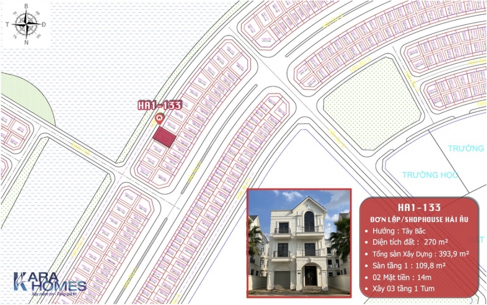 Bán biệt thự đơn lập Hải Âu 1 Vinhomes Ocean Park Shophouse HA1-133: đặc quyền kinh doanh sinh lời bền vững