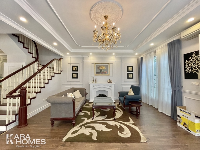 Bán biệt thự song lập Anh Đào hướng Tây Bắc đủ đồ đẹp tại KĐT Vinhomes Riverside