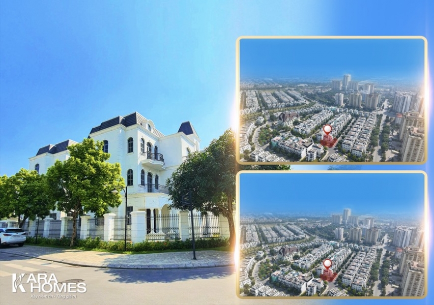 Bán biệt thự đơn lập góc tiểu khu Phong Lan tại KĐT Vinhomes the Harmony