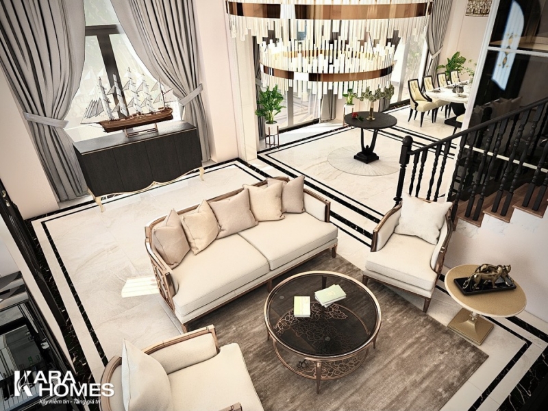 Cho thuê biệt thự song lập dãy NT03 tại tiểu khu Ngọc Trai đảo nhỏ, hướng Tây Bắc, View vườn hoa, bể bơi đã hoàn thiện đẹp