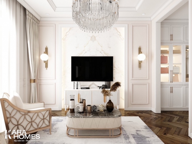 Cho thuê biệt thự song lập dãy NT03 tại tiểu khu Ngọc Trai đảo nhỏ, hướng Tây Bắc, View vườn hoa, bể bơi đã hoàn thiện đẹp