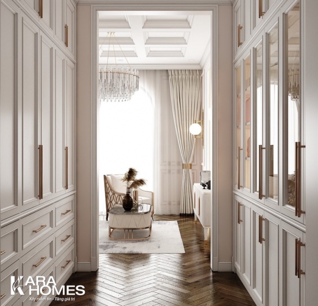 Cho thuê biệt thự song lập dãy NT03 tại tiểu khu Ngọc Trai đảo nhỏ, hướng Tây Bắc, View vườn hoa, bể bơi đã hoàn thiện đẹp