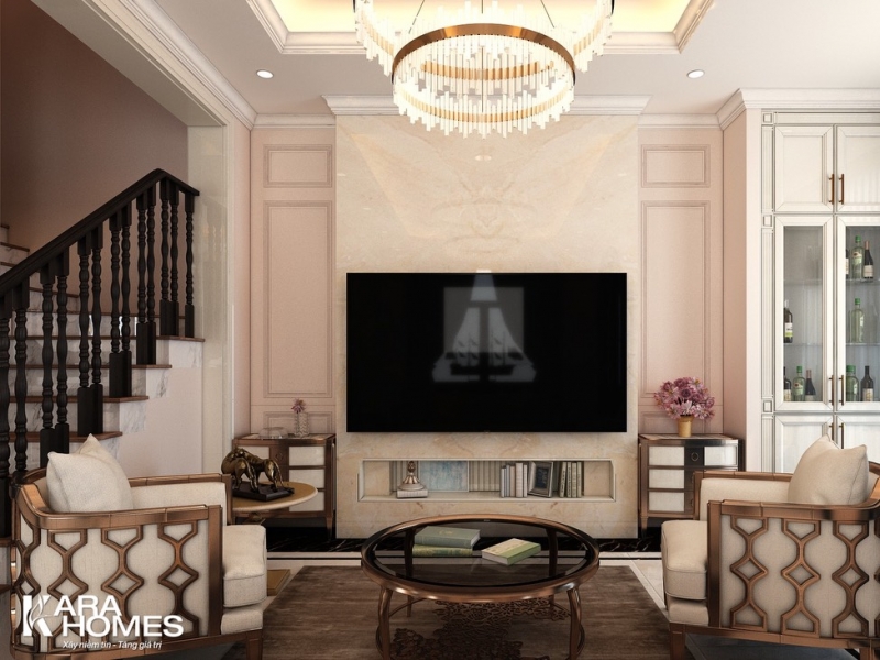 Cho thuê biệt thự song lập dãy NT03 tại tiểu khu Ngọc Trai đảo nhỏ, hướng Tây Bắc, View vườn hoa, bể bơi đã hoàn thiện đẹp