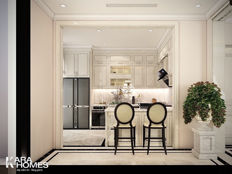 Cho thuê biệt thự song lập dãy NT03 tại tiểu khu Ngọc Trai đảo nhỏ, hướng Tây Bắc, View vườn hoa, bể bơi đã hoàn thiện đẹp