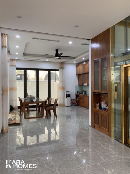 Cho thuê biệt thự Song Lập Vinhomes Ocean Park - Ngọc Trai NT03, hướng Tây Bắc đã hoàn thiện nội thất