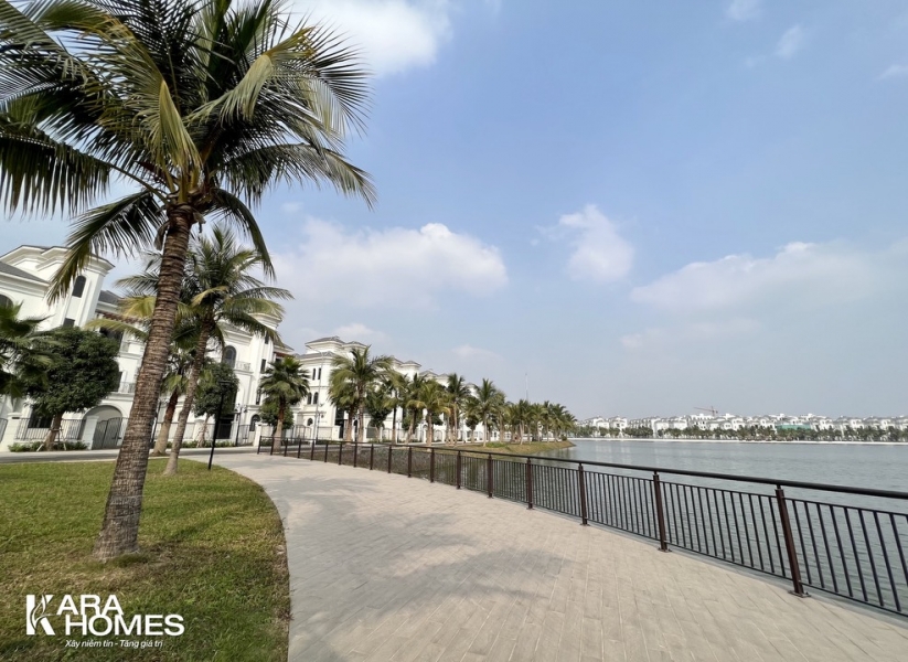 Cho thuê biệt thự Song Lập Vinhomes Ocean Park - Ngọc Trai NT03, hướng Tây Bắc đã hoàn thiện nội thất