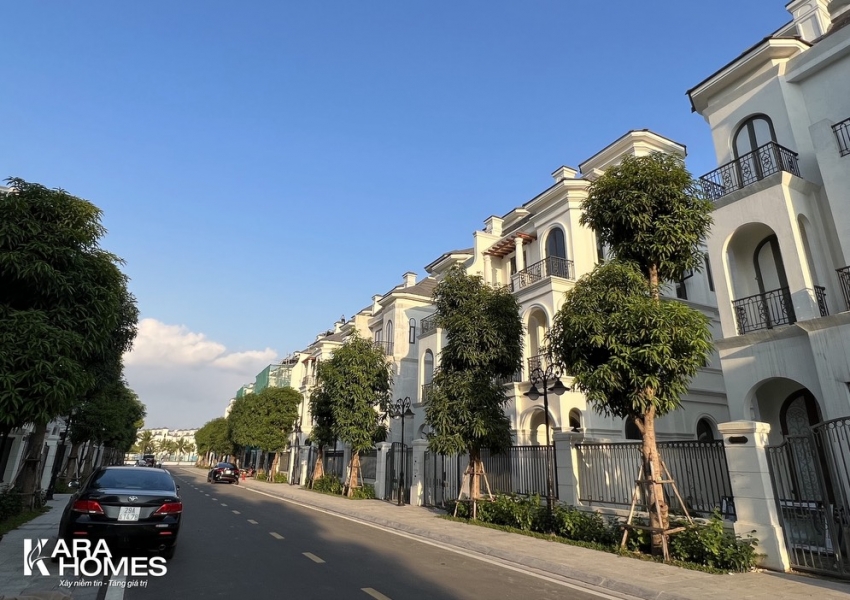 Cho thuê biệt thự Song Lập Vinhomes Ocean Park - Ngọc Trai NT03, hướng Tây Bắc đã hoàn thiện nội thất