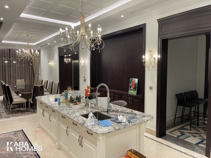 Bán biệt thự Đơn Lập Ngọc Trai NT15-18 bên đảo lớn, hoàn thiện đẹp, có thang máy