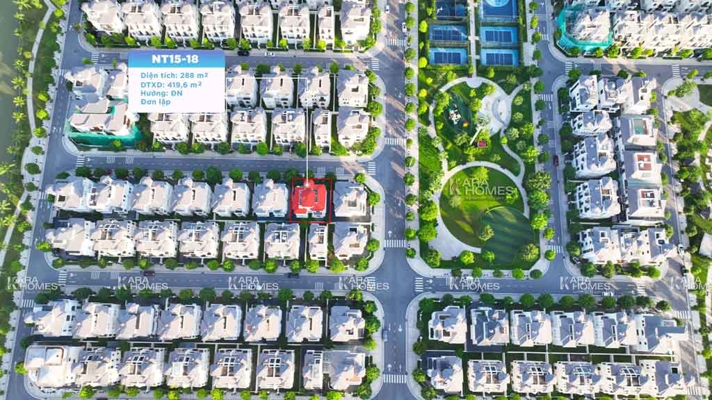 Bán biệt thự Đơn Lập Ngọc Trai NT15-18 bên đảo lớn, hoàn thiện đẹp, có thang máy