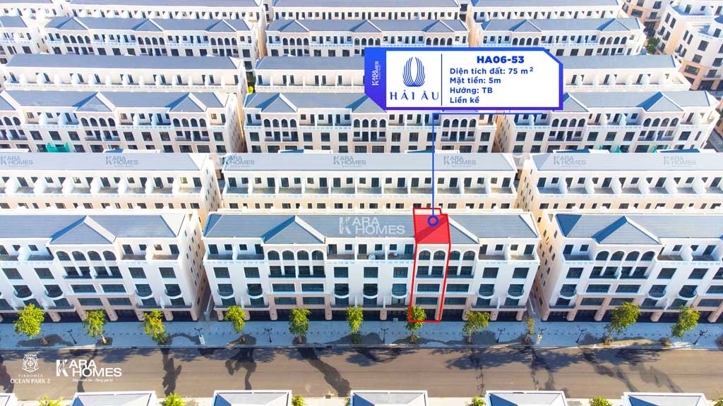 Bán liền kề Vinhomes Ocean Park 2 - Giá tốt - Phân khu Hải Âu HA06-53